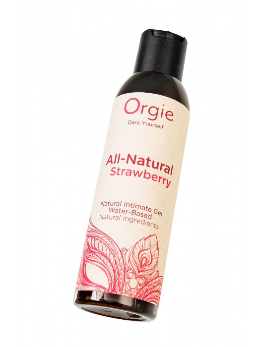 Интимный гель на водной основе All-Natural Strawberry с ароматом клубники - 150 мл. - ORGIE - купить с доставкой в Петрозаводске
