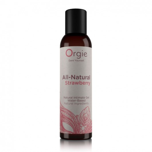 Интимный гель на водной основе All-Natural Strawberry с ароматом клубники - 150 мл. - ORGIE - купить с доставкой в Петрозаводске