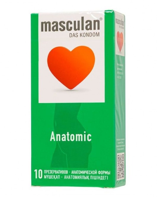 Презервативы анатомической формы Masculan Anatomic - 10 шт. - Masculan - купить с доставкой в Петрозаводске