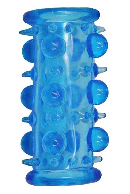 Голубая насадка с шипами и шишечками LUST CLUSTER - Dream Toys - в Петрозаводске купить с доставкой