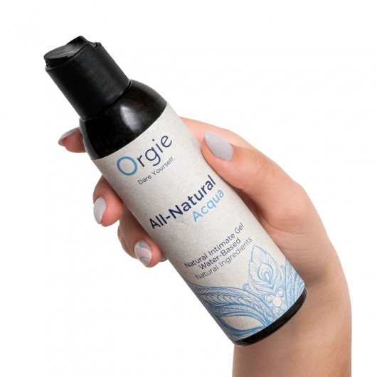 Интимный гель на водной основе Orgie All-Natural Acqua - 150 мл. - ORGIE - купить с доставкой в Петрозаводске