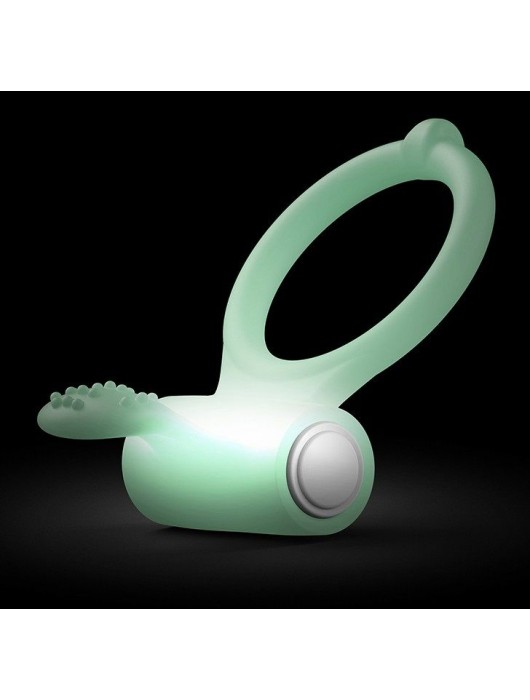 Светящееся в темноте эрекционное виброкольцо Power Clit - Dorcel - в Петрозаводске купить с доставкой