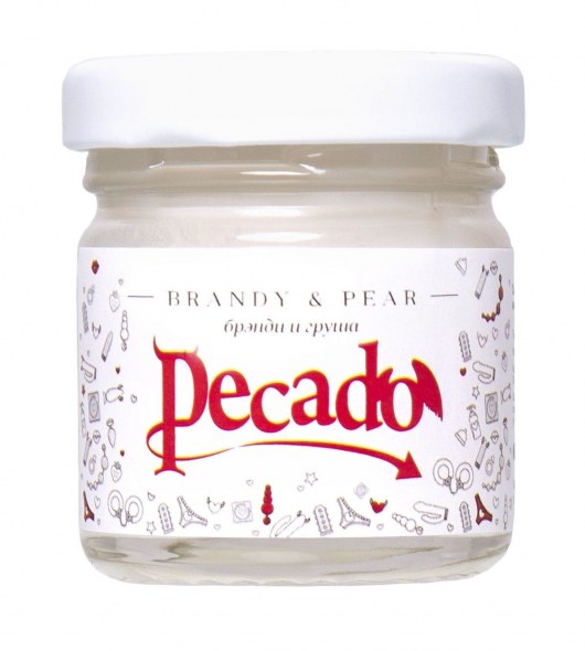 Массажная свеча Brandy   Pear - 35 мл. - Pecado - купить с доставкой в Петрозаводске