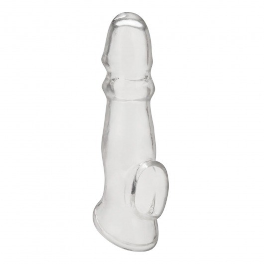 Прозрачная насадка для пениса Girthy Penis Enhancing Sleeve Extension - 17,1 см. - BlueLine - в Петрозаводске купить с доставкой