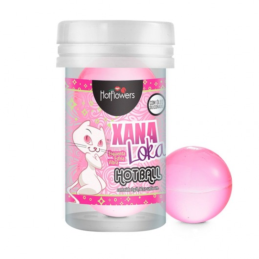 Лубрикант на силиконовой основе с эффектом вибрации Xana Loka Hot Ball (2 шарика по 3 гр.) - HotFlowers - купить с доставкой в Петрозаводске