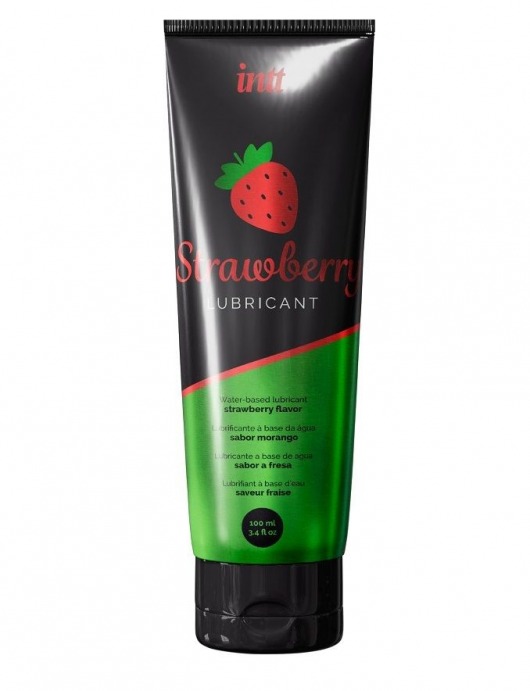 Смазка на водной основе с ароматом клубники Strawberry Lubricant - 100 мл. - INTT - купить с доставкой в Петрозаводске