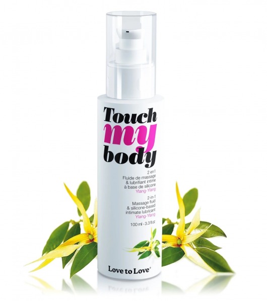 Силиконовый лубрикант 2-в-1 Touch My Body с ароматом иланг-иланга - 100 мл. - Love to Love - купить с доставкой в Петрозаводске