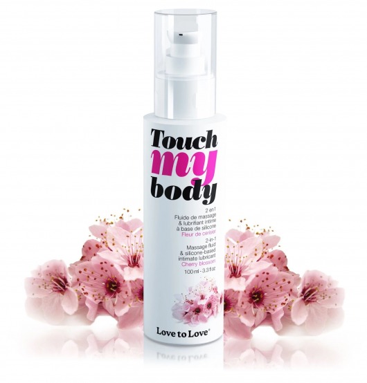 Силиконовый лубрикант 2-в-1 Touch My Body с ароматом вишнёвого цвета - 100 мл. - Love to Love - купить с доставкой в Петрозаводске