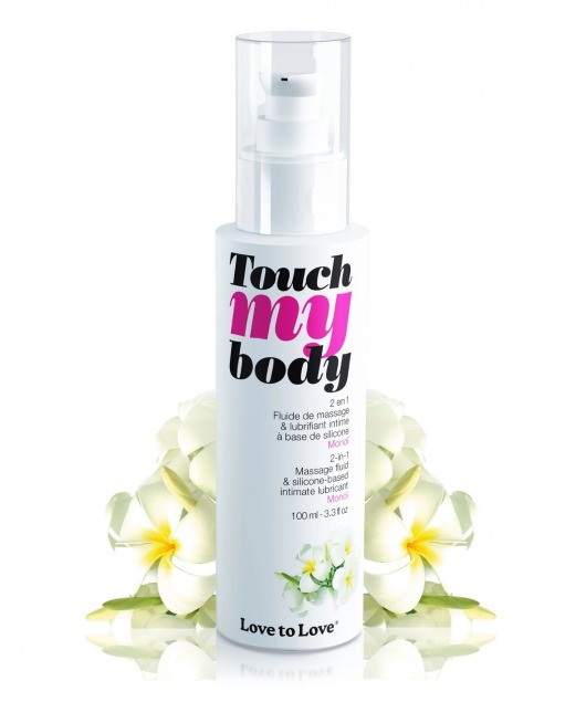 Силиконовый лубрикант 2-в-1 Touch My Body с ароматом моной - 100 мл. - Love to Love - купить с доставкой в Петрозаводске