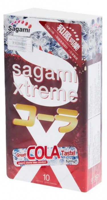 Ароматизированные презервативы Sagami Xtreme COLA - 10 шт. - Sagami - купить с доставкой в Петрозаводске