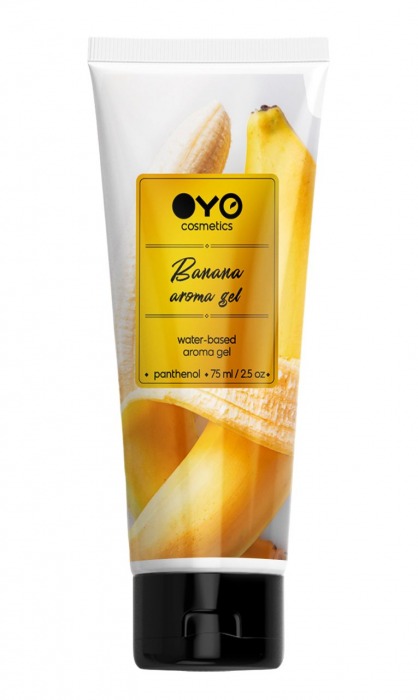 Лубрикант на водной основе OYO Aroma Gel Banana с ароматом банана - 75 мл. - OYO - купить с доставкой в Петрозаводске