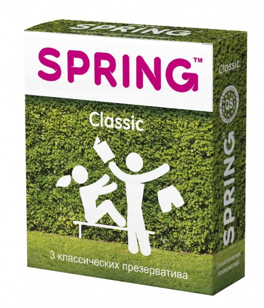 Классические презервативы SPRING CLASSIC - 3 шт. - SPRING - купить с доставкой в Петрозаводске