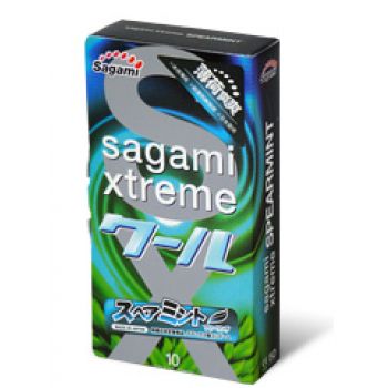 Презервативы Sagami Xtreme Mint с ароматом мяты - 10 шт. - Sagami - купить с доставкой в Петрозаводске