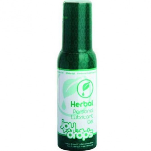 Смазка на водной основе JoyDrops Herbal - 100 мл. - JoyDrops - купить с доставкой в Петрозаводске