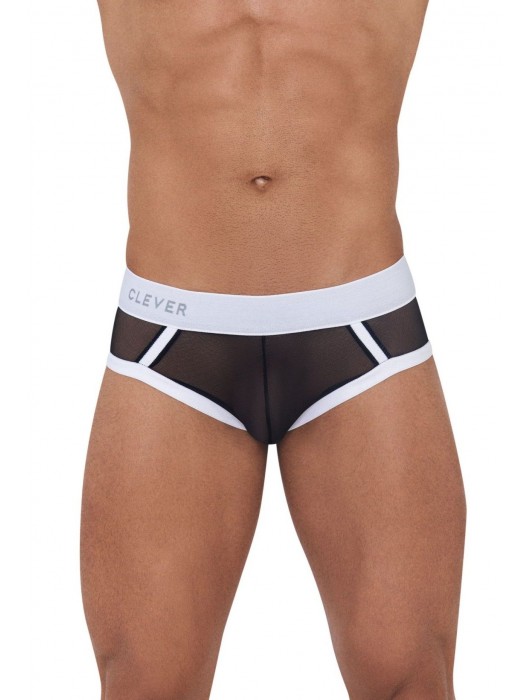 Черно-белые трусы-джоки Cult Jockstrap - Clever Masculine Underwear купить с доставкой