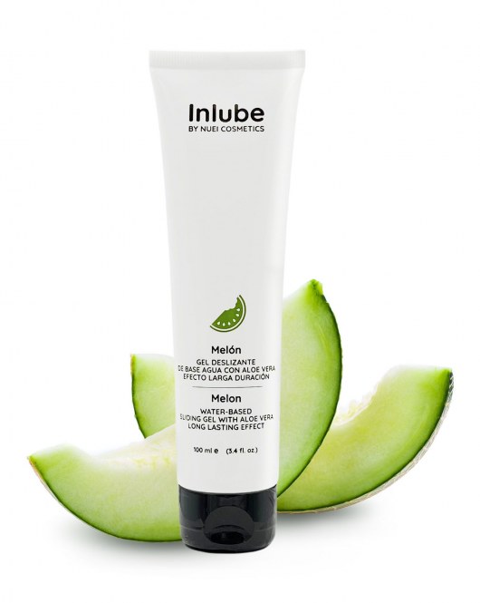 Лубрикант на водной основе Nuei Inlube с алоэ вера и ароматом дыни - 100 мл. - Nuei cosmetics - купить с доставкой в Петрозаводске