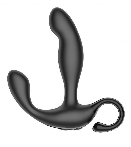 Черный вибромассажер простаты с эффектом фингеринга и пультом ДУ - Secwell - в Петрозаводске купить с доставкой
