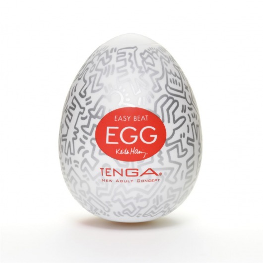 Мастурбатор-яйцо Keith Haring EGG PARTY - Tenga - в Петрозаводске купить с доставкой