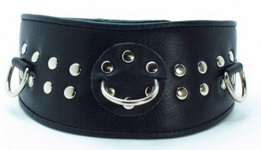 Кожаный ошейник для эротических игр - БДСМ Арсенал - купить с доставкой в Петрозаводске