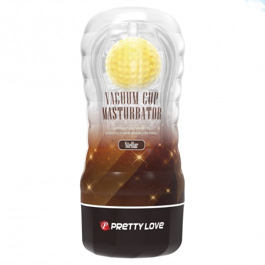 Прозрачный текстурированный мастурбатор Vacuum Cup Masturbator Stellar - Baile - в Петрозаводске купить с доставкой