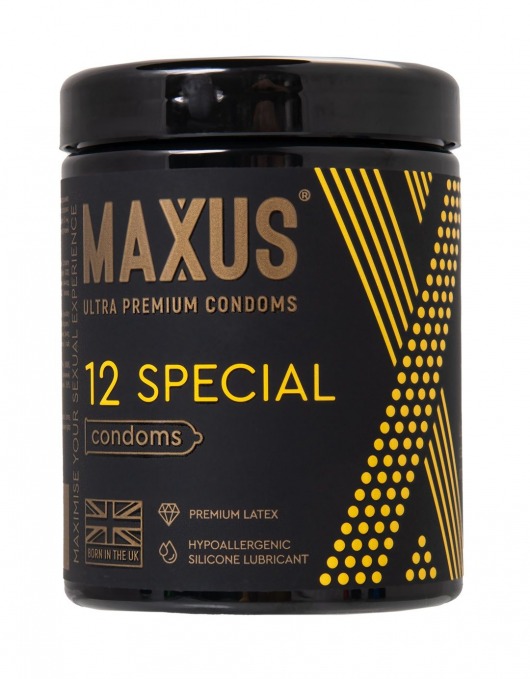 Презервативы с точками и рёбрами MAXUS Special - 12 шт. - Maxus - купить с доставкой в Петрозаводске