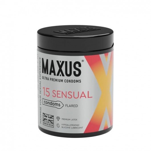 Анатомические презервативы MAXUS Sensual - 15 шт. - Maxus - купить с доставкой в Петрозаводске