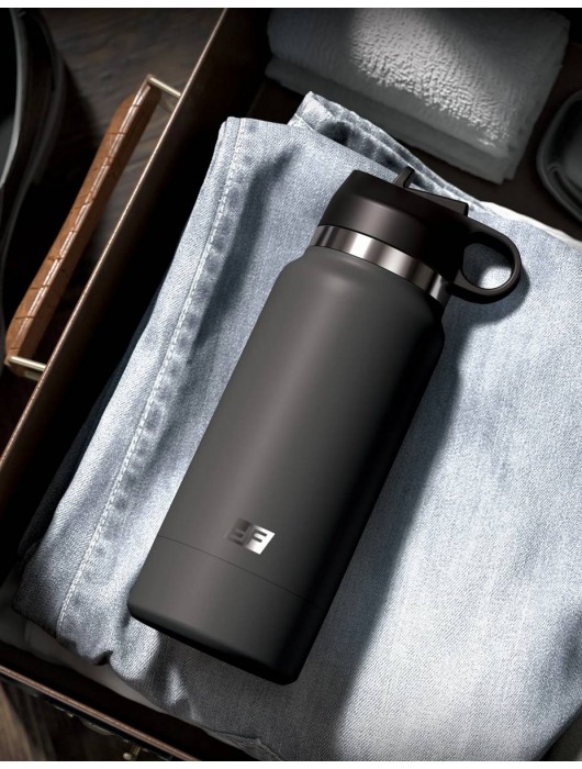 Серый мастурбатор в виде бутылки F*ck Flask - Pipedream - в Петрозаводске купить с доставкой