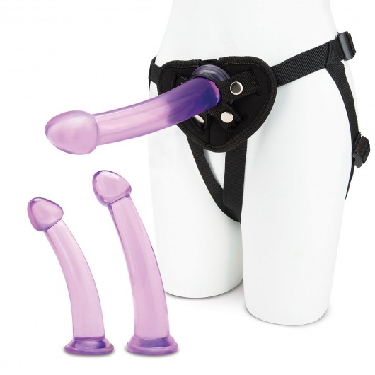 Тренировочный набор с тремя насадками Pegging Training Set - Lux Fetish - купить с доставкой в Петрозаводске