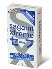 Презервативы Sagami Xtreme Ultrasafe с двойным количеством смазки - 10 шт. - Sagami - купить с доставкой в Петрозаводске