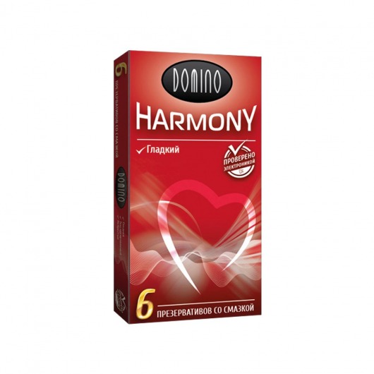 Гладкие презервативы Domino Harmony - 6 шт. - Domino - купить с доставкой в Петрозаводске