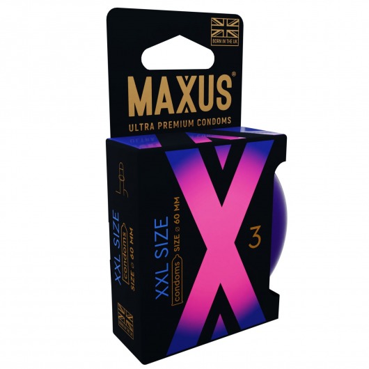 Презервативы Maxus XXL увеличенного размера - 3 шт. - Maxus - купить с доставкой в Петрозаводске