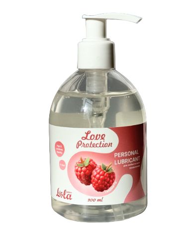 Лубрикант на водной основе Love Protection Raspberry с ароматом малины - 300 мл. - Lola Games - купить с доставкой в Петрозаводске
