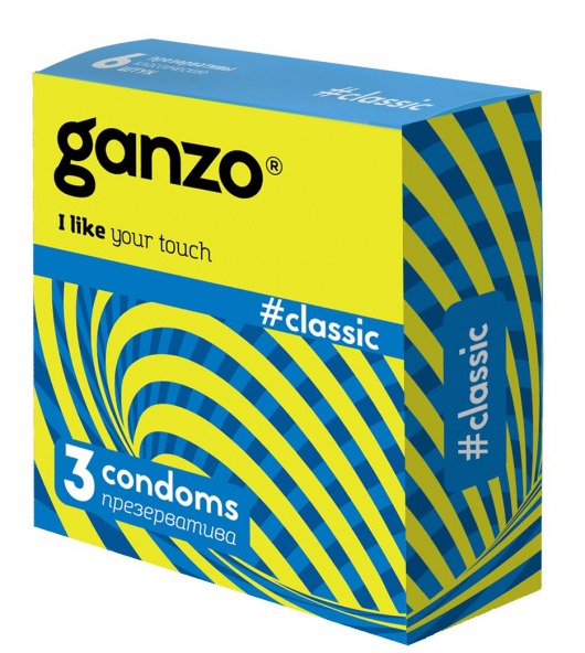 Классические презервативы с обильной смазкой Ganzo Classic - 3 шт. - Ganzo - купить с доставкой в Петрозаводске