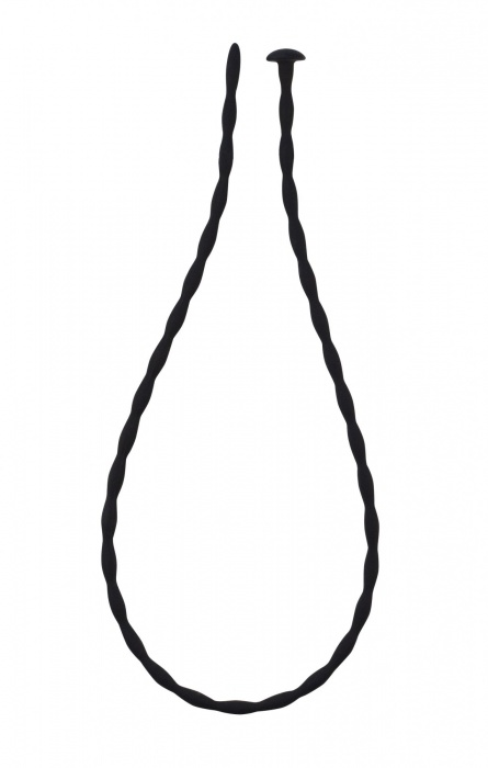 Черный уретральный массажер Glide Medium - 30 см. - Lola Games - купить с доставкой в Петрозаводске