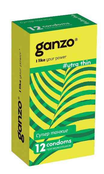 Ультратонкие презервативы Ganzo Ultra thin - 12 шт. - Ganzo - купить с доставкой в Петрозаводске