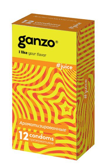 Ароматизированные презервативы Ganzo Juice - 12 шт. - Ganzo - купить с доставкой в Петрозаводске