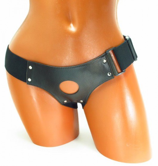 Трусики для страпона коричневого цвета - БДСМ Арсенал - купить с доставкой в Петрозаводске