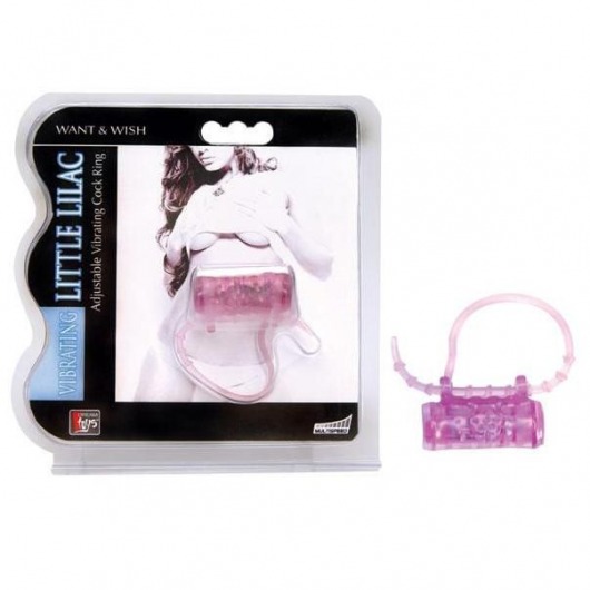 Эрекционное кольцо с вибратором LITTLE LILAC - Dream Toys - в Петрозаводске купить с доставкой
