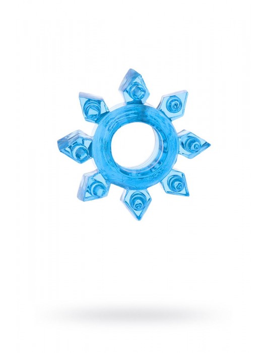 Голубая гелевая насадка-звезда - Toyfa Basic - в Петрозаводске купить с доставкой