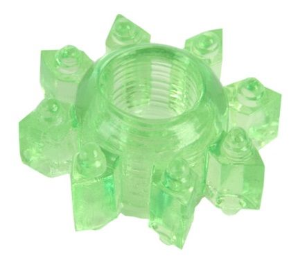 Зеленое эрекционное кольцо-звезда - Toyfa Basic - в Петрозаводске купить с доставкой