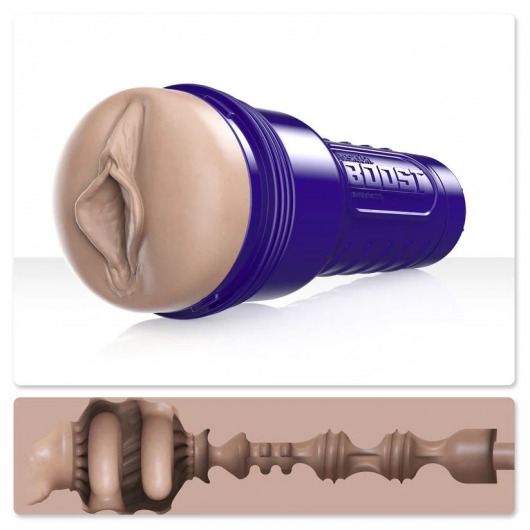 Телесный мастурбатор-вагина Fleshlight Boost Bang - Fleshlight - в Петрозаводске купить с доставкой