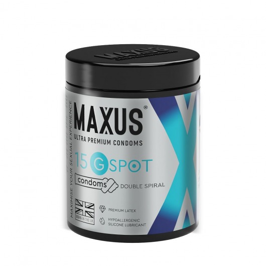 Гладкие презервативы Maxus G spot с двойной спиралью - 15 шт. - Maxus - купить с доставкой в Петрозаводске
