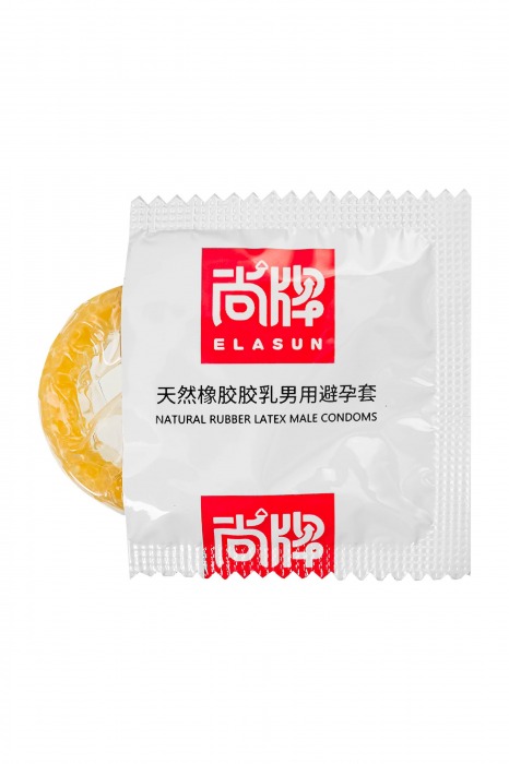 Презервативы с точками и ребрами Elasun Ribbed and Dotted - 10 шт. - Elasun - купить с доставкой в Петрозаводске