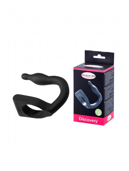 Эрекционное кольцо с вибровтулкой Discovery - MALESATION - в Петрозаводске купить с доставкой