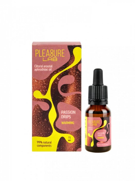 Капли с согревающим эффектом Passion Drips Warming - 15 мл. - Pleasure Lab - купить с доставкой в Петрозаводске