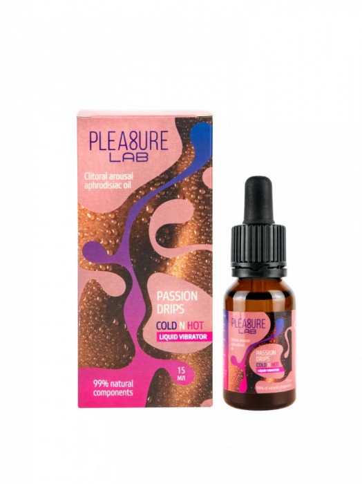 Жидкий вибратор Passion Drips Cold n Hot - 15 мл. - Pleasure Lab - купить с доставкой в Петрозаводске