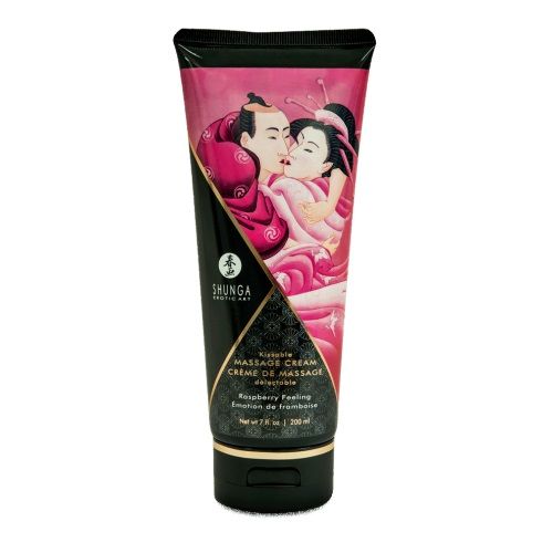 Массажный крем для тела с ароматом малины Raspberry feeling - 200 мл. - Shunga - купить с доставкой в Петрозаводске