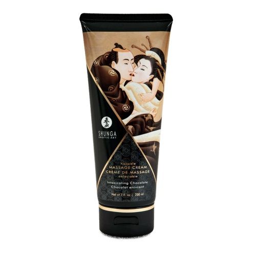 Массажный крем для тела с ароматом шоколада Intoxicating Chocolate - 200 мл. - Shunga - купить с доставкой в Петрозаводске