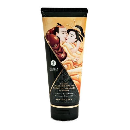 Массажный крем для тела с ароматом миндаля Almond Sweetness - 200 мл. - Shunga - купить с доставкой в Петрозаводске