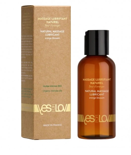 Натуральная массажная смазка Natural Lubricant Orange Blossom - 100 мл. - YESforLOV - купить с доставкой в Петрозаводске